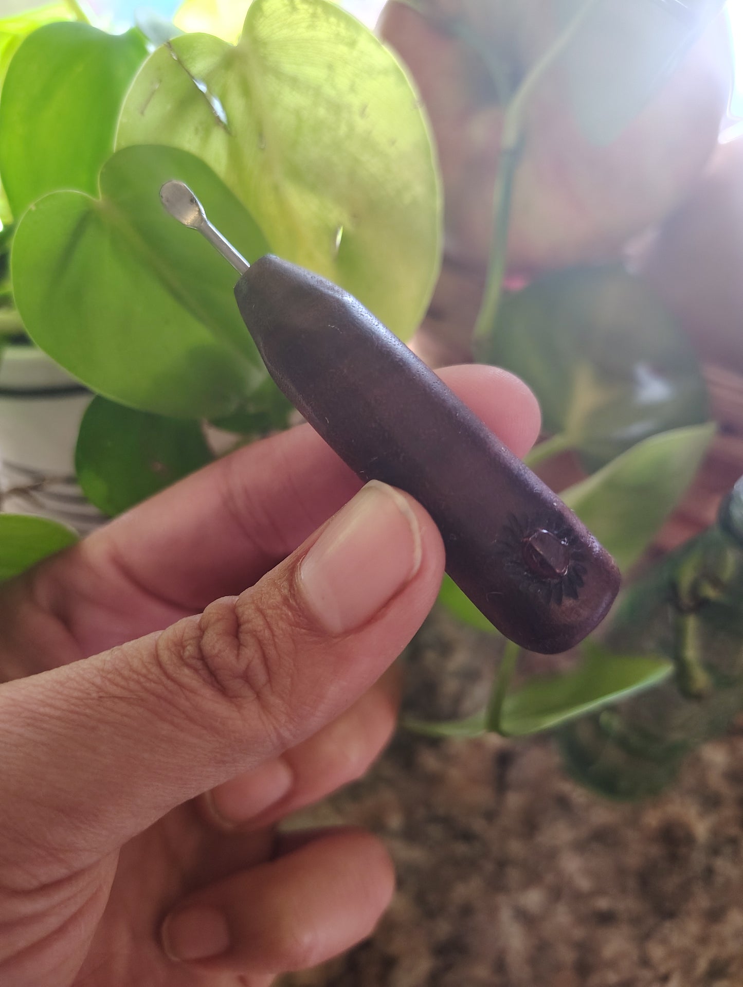 Walnut and Garnet Dabber